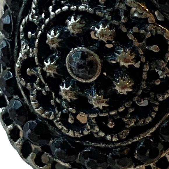 Western Concho Ring Boho Cowgirl Grunge Farmhouse Goth Rodeo Country Goddess - Picture 3 of 8